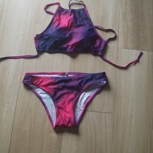 Tie dye bathing suit